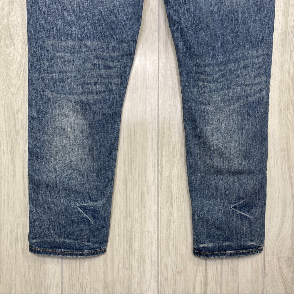 Anthropologie Pilcro The Heritage Boyfriend Distressed Busted Knee Jeans size 32 - Picture 7 of 12